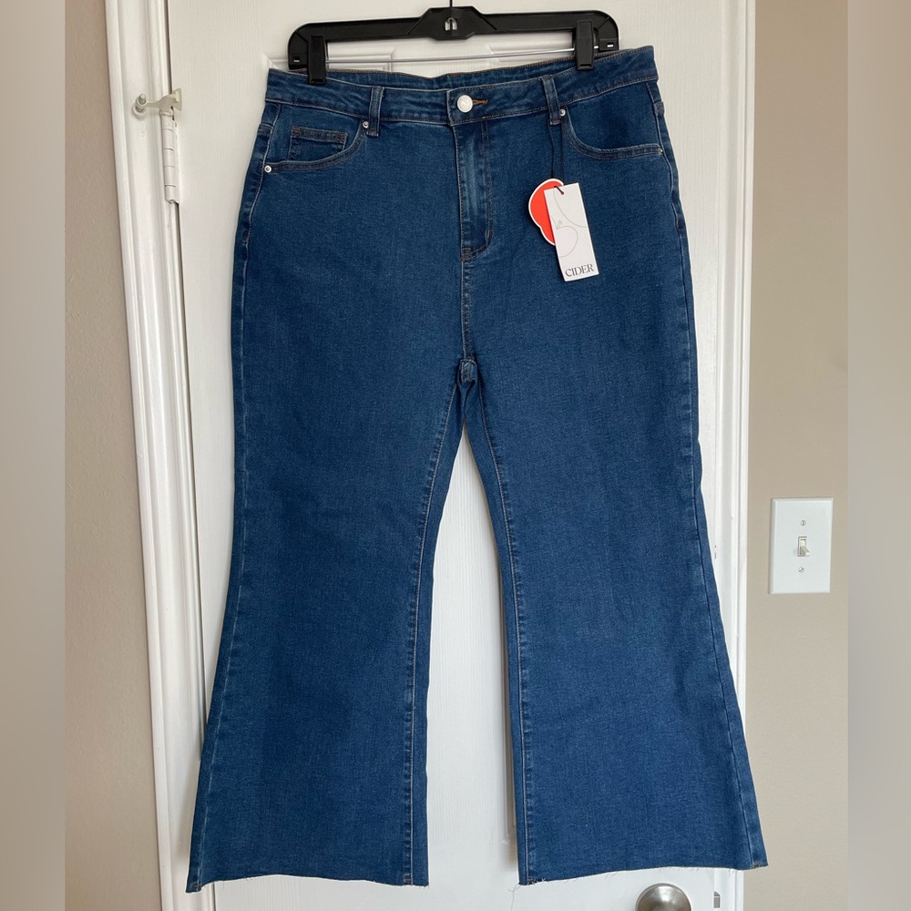 Cider Dark Blue Flare Jeans